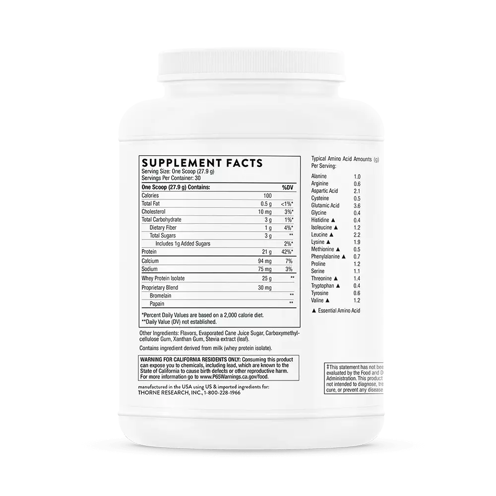 Whey Protein Isolate - Vanilla